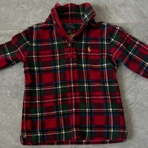 Polo by Ralph Lauren 3T Plaid Half Zip